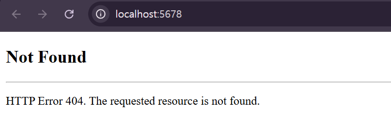 HTTP Error 404. The requested resource is not found.