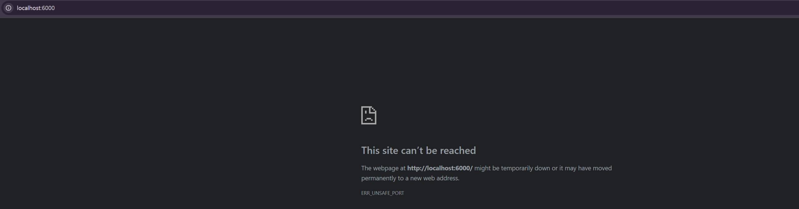 This site can’t be reached